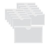 HLIWS Tasche autoadesive per carte di credito-12 Pezzi Trasparente Autoadesivo Supporto,portacarte plastica,per Auto, Distintivi, Parabrezza(Dimensione interna:5 * 9cm)