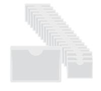 HLIWS Tasche autoadesive per carte di credito-20 Pezzi Trasparente Autoadesivo Supporto,portacarte plastica,per Auto,Distintivi,Parabrezza(Dimensione interna:4 * 6cm)