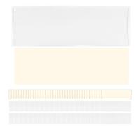 HLIWS Trasparente Autoadesivo Supporto,40 Pezzi Durable Tasca per Schede Autoadesive,portacarte autoadesivi,Apertura Lato Corto,Per file,cartelle,dorsi di libri(con carta)