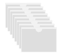 HLIWS Trasparente Autoadesivo Supporto,8 Pezzi orizzontale A5 Portacarte plastica A5,tasche per carte,per Auto,Distintivi,Foto,immagini,Parabrezza(Dimensione interna:21*14.8cm)