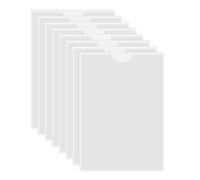 HLIWS Trasparente Autoadesivo Supporto,8 Pezzi Portacarte plastica A5,tasche per carte,per Auto,Distintivi,Foto,immagini,Parabrezza(Dimensione interna:14.8 * 21cm)