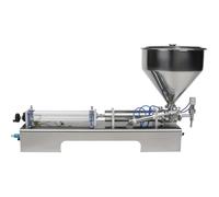 Hlixzoy 5/100ML,Macchina per Il Riempimento di Pasta Semi-Automatica, Macchina per Il Riempimento di Liquidi di Grande capacità da 5-1000 Ml, Adatta per Vino Bianco, Salsa di Carne di Manzo