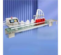 Hlixzoy Linea di Assemblaggio di Riempitrici Completamente Automatiche per Liquori, Bevande, Vetro, Acqua, Piccolo Nastro Trasportatore, Riempitrice Quantitativa per Liquidi Multitesta