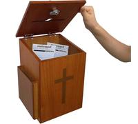 Hlixzoy Si consiglia Che Le Cassette di Legno per Le donazioni e Le offerte della Chiesa Siano a Chiusura Singola e possano Essere posizionate su Una Parete o su Un Tavolo.