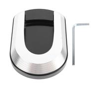 HLKSOUREZ Prolunga Pedale Laterale Moto, Supporto Alluminio Lega, Piastra Ampliata Sostitutiva per GTS300 Tutti gli Anni, Design Stabile per Terreni Morbidi Sabbia Bordi Fangosi, Upgra (Argento)