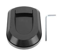 HLKSOUREZ Prolunga Pedale Laterale Moto, Supporto Alluminio Lega, Piastra Ampliata Sostitutiva per GTS300 Tutti gli Anni, Design Stabile per Terreni Morbidi Sabbia Bordi Fangosi, Upgra (Nera)