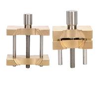 HLKSOUREZ Supporto per movimento di orologio in rame, strumento per la riparazione di orologi per movimenti 4040 e 4039, base regolabile a doppia faccia per una sostituzione delle bat