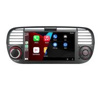 HLLECARMO Autoradio per Fiat 500 2007-2015 con Carplay wireless e Android Auto, Stereo 7 pollici per Fiat 500 con Bluetooth, RDS/AM/FM/USB DSP Mirror Link Subw EQ Controllo al Volante - Nero