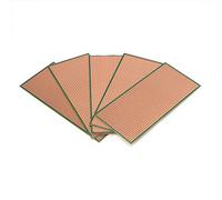 HLLR Ciabatte 5 Pezzi 6.5x14.5cm Stripboard Veroboard Uncut PCB Platine Circuito Singolo Lato