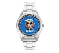Hloha Hawaii Island - Orologio da polso da uomo, analogico, al quarzo, stile casual