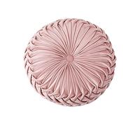 HLOVME XQ House, Cuscino decorativo per divano, decorativo, 3D, a forma di zucca, rotondo, in velluto, per divano, letto, sedia, pavimento, 38 x 38 cm, rosa