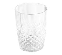 HlpiAMok Yasirona - Set di 6 bicchieri riutilizzabili in plastica, effetto cristallo, 400 ml