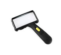 HLRTBCN 10x Langomeri Portatile Portatile, LED 10x HD Lansificazione Glass da 110 mm Lence di Grandi Dimensioni per Anziani e Studenti Che leggono Piccole Stampe per Le Piccole Stampe Mappa