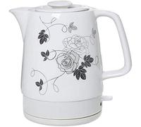 HLRTBCN Kettle Elettrico Portatile 1850W Eleactric Ceramic Kettle Teapot-Retro 1.7L Jug, Base Rimovibile, Dryon di bollitura/E/A/E Aqiong