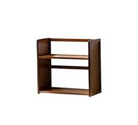 HLRTBCN Libreria libreria desktop a due piani piccoli libreria semplice file di ufficio scaffali di studio scaffali di stoccaggio da cucina da 15,74 pollici (dimensioni: b-20.27in) Aqiong