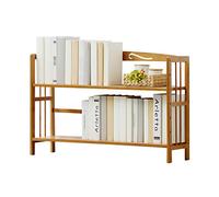 HLRTBCN Libreria semplice scaffale in legno desktop portanti portanti regolabile portacapatico multifunzionale casa studente libreria scaffale (dimensioni: 90 cm) Aqiong