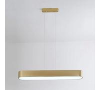 HLRTBCN Luce a Sospensione a Strisce Lunga, Lampada a Sospensione del Pannello in Metallo con tonalità acrilica, lampade per sospensioni di Illuminazione Decorativa Sala Aqiong