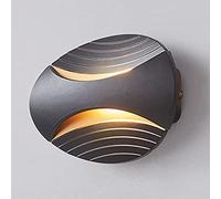 HLRTBCN Luce murale della Barca per astronavi Creativa, Moderne Foglie murali in Alluminio a LED Minimalista, Salotto Impermeabile con Le lampade a Muro di Sfondo, Lampada da Parete dell'ingresso del