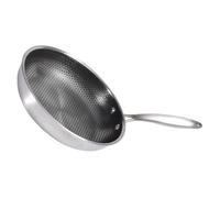 HLRTBCN Nido di Padella Non friggi per frittura Non Stick Resistente alla Padella in Acciaio Inossidabile per Uova e carni Padella da Cucina Versatile per asili elettrici a induzione Aqiong