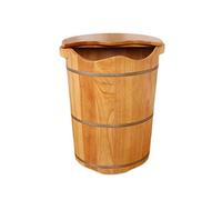 HLRTBCN Secchio Spa di Legno a barretto in Legno per Pedicure, Vasca per i Piedi in ammollo, Vasca per Camino, Bacino del Piede per Adulti, Secchio di ammollo per Il Piede Anni di Amicizia Aqiong