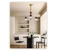 HLRTBCN Soggiorno lampadario Leggero retrò a Legno retrò Lampada a Sospensione Ristorante Sala da Pranzo Decorazione per Illuminazione appesa, Luce appesa a cella Aqiong