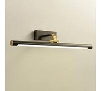 HLRTBCN Specchio da Bagno a LED Light Vintage Vintage Wall Lamp, Specchio in Rame Luce di Assorbimento Anteriore Specchio Front Light, Lampade a Specchio vanità Regolabili per Il Trucco per Armadio a