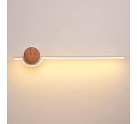 HLRTBCN Specchio da Bagno Luce a LED, lampade da Bagno per Interni in Legno Modern Light Mulple Light per Il Soggiorno Camera da Letto Accensione della Parete della Scala, B, M Aqiong