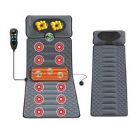 HLRTBCN Tappetino per massaggio completo del corpo con calore 20 teste di massaggio shiatsu per impastare il collo, multifunzionale elettrico riscaldato sedia per massaggio posteriore per schiena