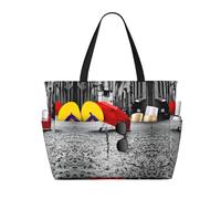 HLSBSSL Questa borsa da viaggio con ombrello rosso stampato può essere utilizzata per lo shopping, l'esercizio o il lavoro