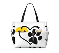 HLSBSSL Questa borsa da viaggio da spiaggia con stampa di zampa può essere utilizzata per lo shopping, l'esercizio fisico o il lavoro
