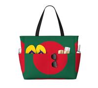 HLSBSSL Questa borsa da viaggio da spiaggia stampata con bandiera del Bangladesh può essere utilizzata per lo shopping, l'esercizio fisico o il lavoro