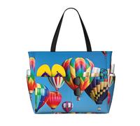 HLSBSSL Questa borsa da viaggio da spiaggia stampata con mongolfiere può essere utilizzata per lo shopping, l'esercizio fisico o il lavoro