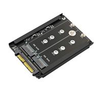 HLT SSD M.2 NVME 2 in 1 e chiave B/B & M SSD a SFF-8639 U.2 con staffa per telaio, mantiene mSATA SSD come unità SATA da 7 mm da 2,5"