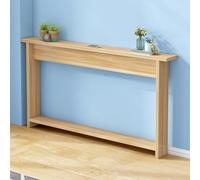 Hltdzer Consolle in Legno Stretta e Lunga per Dietro Il Divano Tavolo Rettangolare in Legno Appoggiare Muro per Veranda Tavolo Sottile(Natural,80 * 20 * 65cm/31.5 * 7.9 * 25.6in)