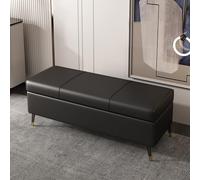 Hltdzer Moderno Panca Camera da Letto Panchina Entryway Ottomano con Contenitore Camera da Letto con Cuscino in Pelle per Ingresso, Corridoio(I,100 * 40 * 45CM/39.4 * 15.7 * 17.7IN)