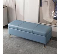 Hltdzer Moderno Panca Camera da Letto Panchina Entryway Ottomano con Contenitore Camera da Letto con Cuscino in Pelle per Ingresso, Corridoio(K,100 * 40 * 45CM/39.4 * 15.7 * 17.7IN)