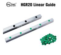 HLTNC 2 pezzi 200mm 1200mm a 1500mm HGR20 Binario di guida lineare quadrato per carrelli con blocchi di scorrimento HIWIN HGH20CA Router CNC per incisione