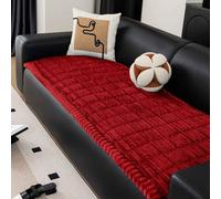 HLTQL Copridivano Angolare con Penisola Elastico Sofa Cover I Shape 1 Posto 2 Posti 3 Posti 4 Posti 5 Posti Anti Slip Sofa Cover Universal Sofa Cover Fodera per Divano(D,90 * 300cm)