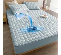 HLTQL Coprimaterasso Matrimoniale Impermeabile Lenzuolo con Angoli Matrimoniale/Singolo Lenzuola Matrimoniali Cotone con Angoli(#4,200x220cm)