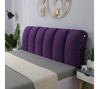 HLTQL Cuscini Grandi per Testata Letto Sfoderabili Testiera Letto Imbottita Velluto Copri Testata Letto Matrimoniale(aPurple,120x50cm)