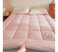 HLTQL Futon Pieghevole Una Piazza E Mezza Topper Materasso Matrimoniale Materasso da Pavimento Arrotolabile (Facile da Riporre)(2,150x200cm*3kg)