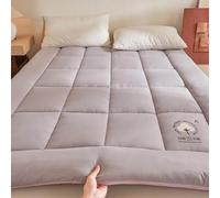 HLTQL Futon Pieghevole Una Piazza E Mezza Topper Materasso Matrimoniale Materasso da Pavimento Arrotolabile (Facile da Riporre)(3,90x200cm*2kg)