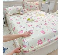HLTQL Lenzuolo con Angoli Matrimoniale Cotone Fantasia 180x200 Lenzuolo sotto con Angoli Matrimoniale Jersey di Cotone Elasticizzato(#22,200x220cm)
