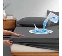 HLTQL Lenzuolo sotto con Angoli Matrimoniale Jersey di Cotone Elasticizzato Lenzuolo con Angoli Una Piazza E Mezza Coprimaterasso Matrimoniale(#6,180x200cm)