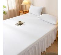 HLTQL Mantovana Giroletto Una Piazza E Mezza Gonna da Letto Elasticizzata Avvolgente Matrimoniale Vestiletto Una Piazza E Mezza Fodera Materasso(#1,200x220cm)