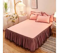 HLTQL Mantovana Giroletto Una Piazza E Mezza Gonna da Letto Elasticizzata Avvolgente Matrimoniale Vestiletto Una Piazza E Mezza Fodera Materasso(#8,200x220cm)