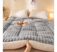 HLTQL Materasso da Pavimento Arrotolabile Futon Matrimoniale Cotone Topper Materasso Morbido E Confortevole, per Un Sonno Ristoratore(2,180x200x10cm)