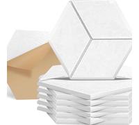 HLTQL Pannelli Fonoassorbenti Decorativi,12 Pannelli Acustici Autoadesivi,Pannelli Decorativi per Pareti Adesivi Murali in Feltro 30x26cm Insonorizzanti Insonorizzazione(16)