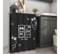 HLTQL Tendina sottolavello Bagno,Tenda da Cucina Corta,Tenda Corta per Finestra,per Armadio da Cucina,Armadio,Bagno,Mobile Lavatrice,scaffale(1,Width100*Height140)