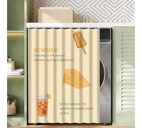HLTQL Tendina sottolavello Bagno,Tenda da Cucina Corta,Tenda Corta per Finestra,per Armadio da Cucina,Armadio,Bagno,Mobile Lavatrice,scaffale(03,Width70*Height90)